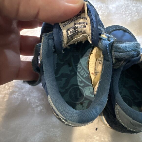 Kangaroos Baby Size 1.5 Shoes Sneakers Blue Laces Vintage Pocket Tennis Shoes - Picture 15 of 16
